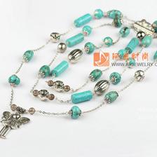 松石茶晶項(xiàng)鏈毛衣鏈 阿勇時(shí)尚飾品批發(fā)網(wǎng)，打造你的松石飾品潮流